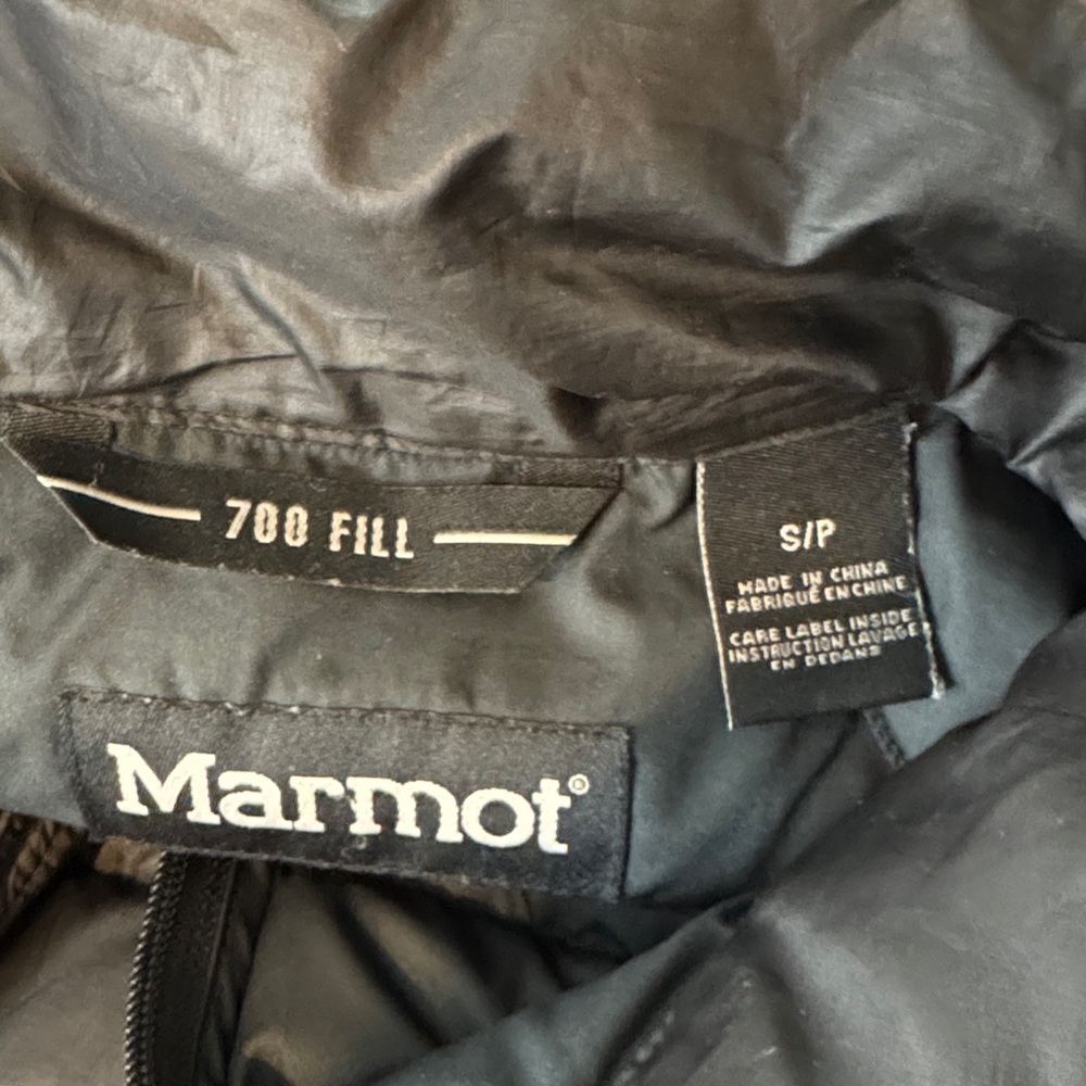 Marmot Azos Men's Down Lightweight Outwear Puffer Winter Black Jacket Size S - Picture 12 of 14
